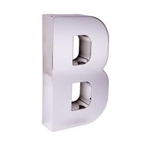 Números e Letras Residenciais / Comerciais Cromado 3D 19cm - LETU Comercial