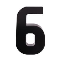 Números e Letras Residenciais / Comerciais Preto 3D 19cm Números e Letras Residenciais / Comerciais Preto 3D 19cm