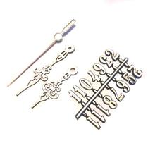 Números E Ponteiros Arábicos Prata Pequeno - 10 Unidades