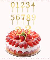 Números em Acrílico para Bolo 20 peças (0 a 9) Números em Acrílico para Bolo 20 peças (0 a 9)