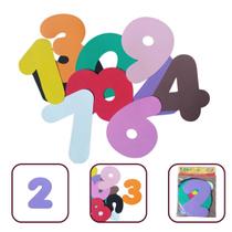 Números Em EVA Gigante 21cm Arte Escola 10 peças Numericas