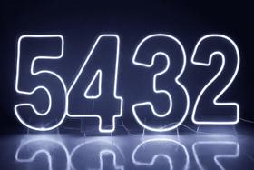 Números LED 2,3,4,5 Branco Quente ou Frio Festa 50x25cm - Números LED 2,3,4,5 Branco Quente ou Frio Festa 50x25cm -