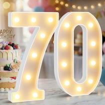 Números luminosos LED estilo marquee NANXU 32 cm para decoração de aniversário Números luminosos LED estilo marquee NANXU 32 cm para decoração de aniversário