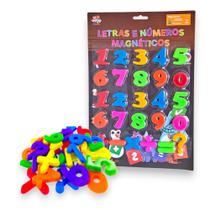 Números Magnético Brinquedo Educativo 26pçs Com Imâ Colorido