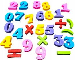 Numeros Magneticos Ima Educativo Didáticos Infantil Equação Escola Numerais 26 pçs