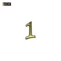 Números para Artesanato Apliques 2,22 X 2,56cm Zamac Dourado