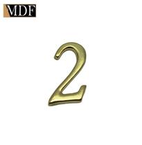 Números para Artesanato Apliques 2,22 X 2,56cm Zamac Dourado