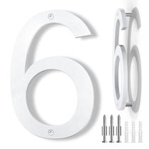 Números para Casa IVERRA 8" Branco Flutuante para Área Externa em ABS Números para Casa IVERRA 8" Branco Flutuante para Área Externa em ABS