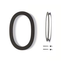 Números para Casa REINCARVATION 12" Metal Preto Antiferrugem