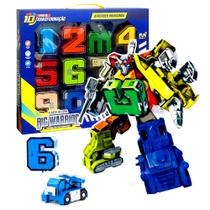 Números que transformam em Robô Brinquedo 10 Transformações