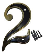 Números Residenciais 0 A 9 Colonial Preto E Dourado e Letras A B C Números Residenciais 0 A 9 Colonial Preto E Dourado e Letras A B C