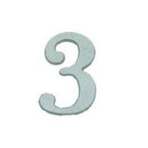 Números Residenciais 0 ao 9 Plástico Cor Alumínio - Valeplast Números Residenciais 0 ao 9 Plástico Cor Alumínio - Valeplast