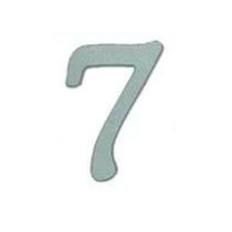 Números Residenciais 0 ao 9 Plástico Cor Alumínio - Valeplast Números Residenciais 0 ao 9 Plástico Cor Alumínio - Valeplast