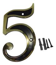 Números Residenciais 0a9 Letras Abc Preto E Dourado Colonial Números Residenciais 0a9 Letras Abc Preto E Dourado Colonial