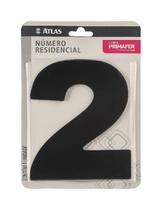 Números Residenciais - Atlas - PR3000/2 - Unitário Números Residenciais - Atlas - PR3000/2 - Unitário