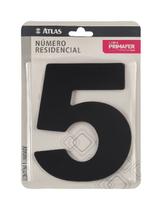 Números Residenciais - Atlas - PR3000/5 - Unitário Números Residenciais - Atlas - PR3000/5 - Unitário