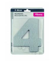 Números Residenciais - Atlas - PR3001/4 - Unitário Números Residenciais - Atlas - PR3001/4 - Unitário