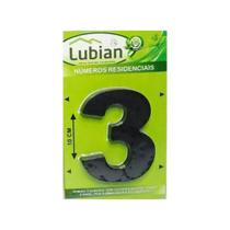 Números Residenciais Em Abs 10cm 3d Caixa Alta -preto