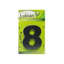 Números Residenciais Em Abs 10cm 3d Caixa Alta -preto