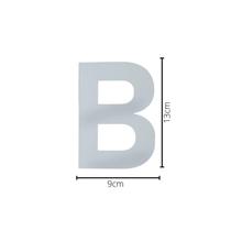 Números Residenciáis Número Residencial 13 Cm Prata - B