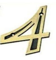 Números Residenciais Para Casas E Apartamentos Pvc N (4) - Emavi