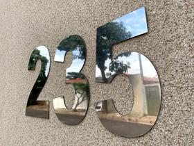 Números Residencial 20cm Aço Inox Brilhante Corte A Laser