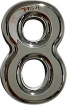 Números Residencial PVC Espelhado 15 Cm Resistente Elegante