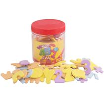 Numeros + sinais de matematica de eva colors com 105 pecas 5mm no pote - EVAMAX Numeros + sinais de matematica de eva colors com 105 pecas 5mm no pote - EVAMAX