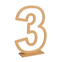 Números Vazados Decorativos - Recortes P/ Placas Para Festas