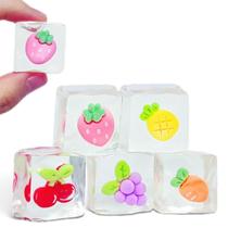 NuomiYue Kit com 5 Brinquedos Squishy Mochi Cubo de Gelo Frutas NuomiYue Kit com 5 Brinquedos Squishy Mochi Cubo de Gelo Frutas