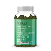 NurturX Gomitas Veganas con GABA, 5-HTP, SAM-e y Ashwagandha, 60 unidades NurturX Gomitas Veganas con GABA, 5-HTP, SAM-e y Ashwagandha, 60 unidades