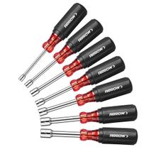 Nut Driver Set Arrow Fastener 7 peças de aço Cr-V 3/16-1/2"