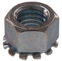 Nut Hillman 180276 Keps Lock 10 x 24 polegadas, pacote com 100 unidades de zinco