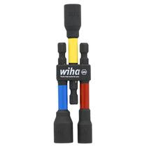 Nut Setter Wiha 70489 Magnetic 3 peças, codificado por cores SAE