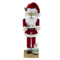 Nutcracker Clever Creations Classic Papai Noel de 30 cm de madeira