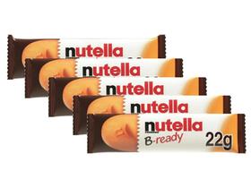 Nutella B-Ready Biscoito Wafer Recheado 22g - 5 unidades - FERRERO