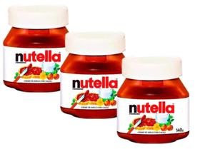 Nutella Creme de Avelã Ferrero Pote 140g - 3 unid Nutella Creme de Avelã Ferrero Pote 140g - 3 unid
