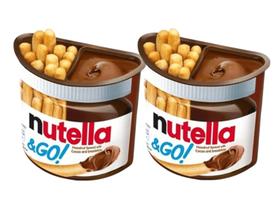 NUTELLA & GO - Creme de Avelãs & Palitos Importado - 2 Unid