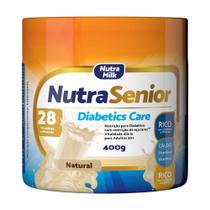 Nutra Senior Adulto 50+ Diabetics Care Complemento Alimen 400g - 28 Vitaminas e Minerais - NutraMilk