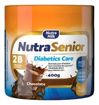 Nutra Senior Diabetics Care Adulto 50 Mais Sabor Chocolate 400g 28 vitaminas e Minerais