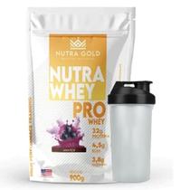 Nutra Whey Pro 3w Acai 900g Coqueteleira - Nutra Gold Nutra Whey Pro 3w Acai 900g Coqueteleira - Nutra Gold