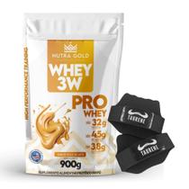 Nutra Whey Pro 3w Doce Leite 900g Luva - Nutra Gold