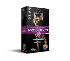 Nutrafases Gatos Probiotico 45 Tabletes Suplemento Alimentar Benéfico Ao Sistema de Defesa Animal