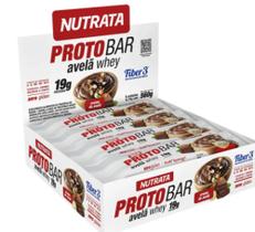 Nutrata Proto Bar Whey 70g display com 8 barras - Creme de Avelã