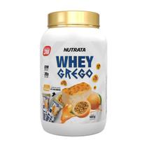 Nutrata Whey Grego 900g Suplemento Alimentar de Proteína em Pó Sabor Mousse de Maracujá