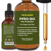 NutraVet Probiotics Pro20 Líquido 60 ml para Pets