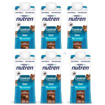 Nutren Control Chocolate 200ml - Kit com 6 unidades