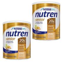 Nutren Senior 370g Suplemento Em Pó Nestlé Carboidratos - Kit c/2 latas (Escolha o sabor)