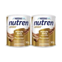 Nutren Senior Chocolate 740g, kit 2 latas, Nestlé