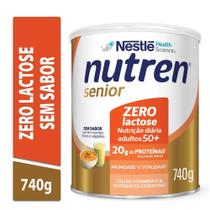 Nutren Senior Complemento Alimentar Sem Sabor Zero Lactose 740g Nutren Senior Complemento Alimentar Sem Sabor Zero Lactose 740g